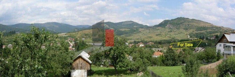 Rucar, teren intravilan 3.214 mp, in cu deschidere 56 m in DN73